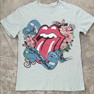 The Rolling Stones Gray Cotton Tee